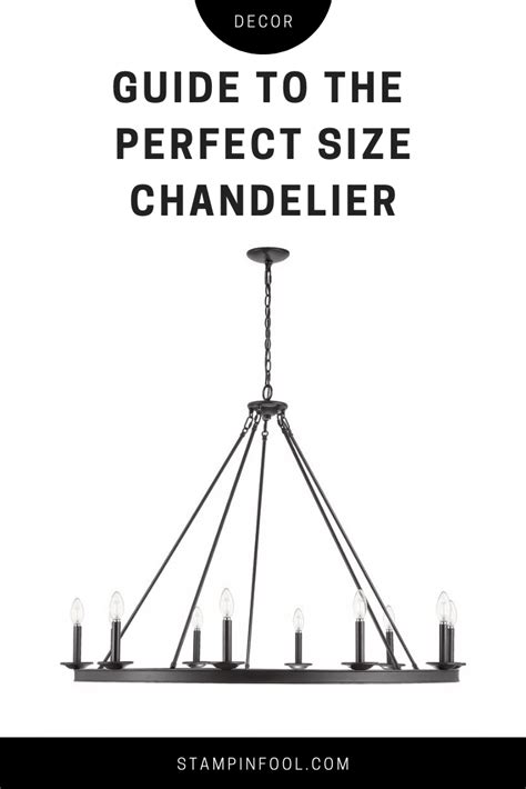 rectangular chandelier size chart